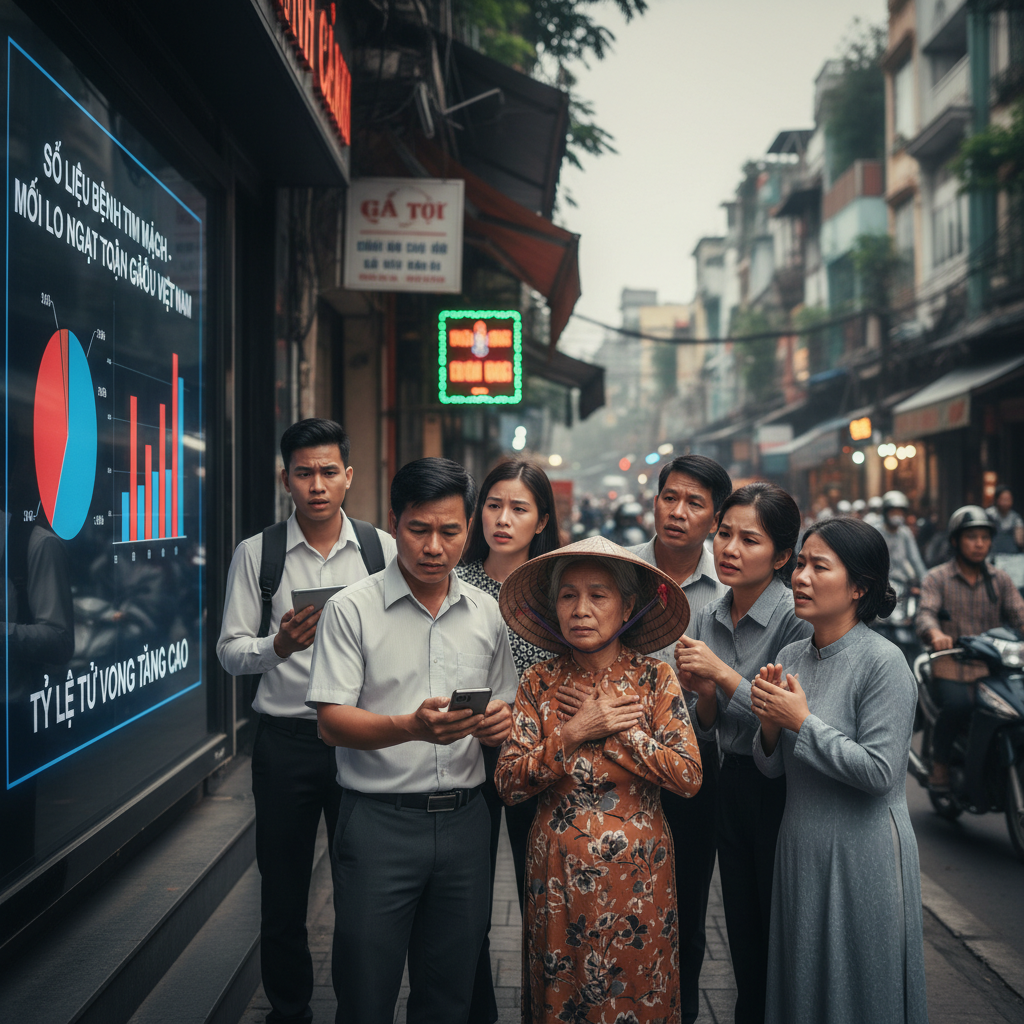 Người Việt Nam lo lắng về thực trạng bệnh tim mạch