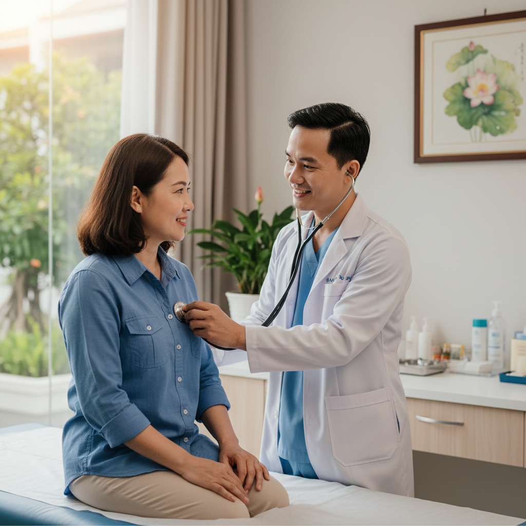 Hình ảnh kiểm tra sức khỏe định kỳ tại phòng khám