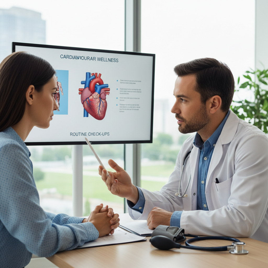 Bác sĩ đang tư vấn về sức khỏe tim mạch.