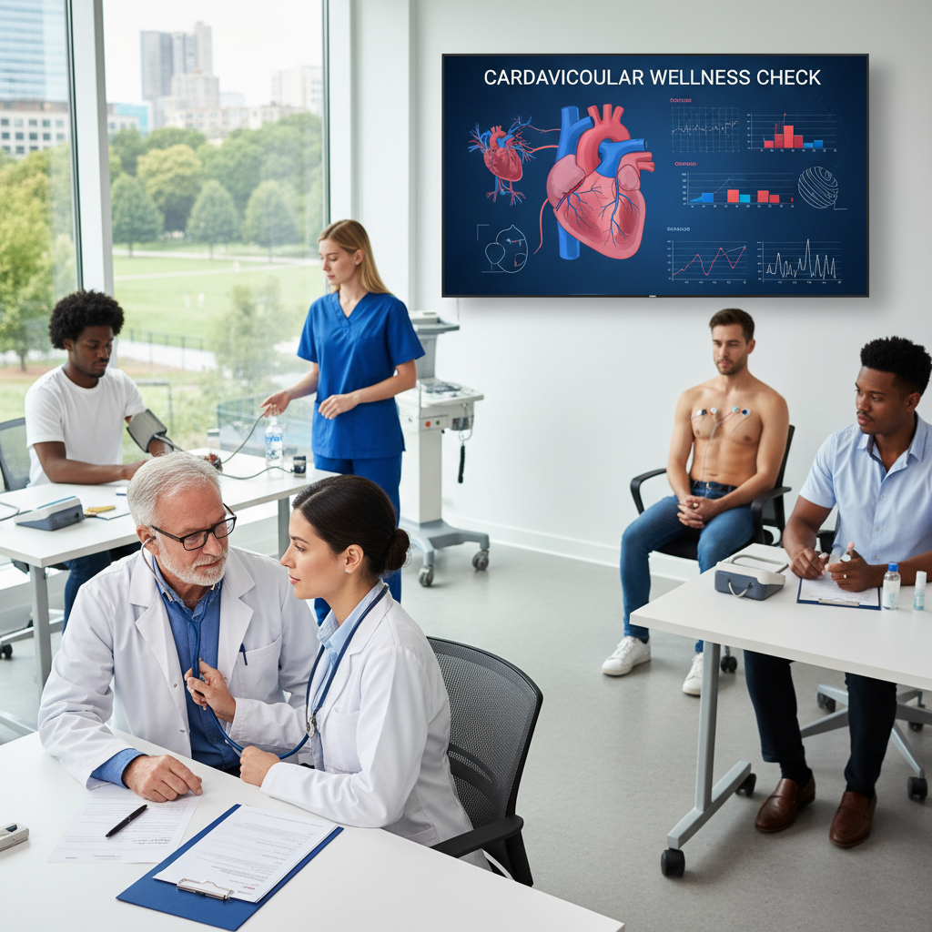 Kiểm tra sức khỏe tim mạch cho người cao tuổi.