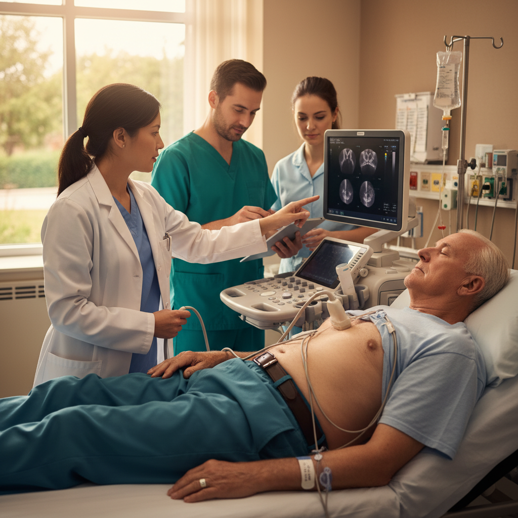 Bác sĩ đánh giá bệnh nhân tim mạch trước khi gây mê