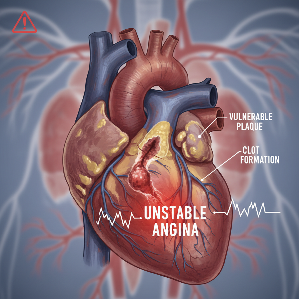 Hình ảnh động mạch vành bị tắc nghẽn do mảng xơ vữa
