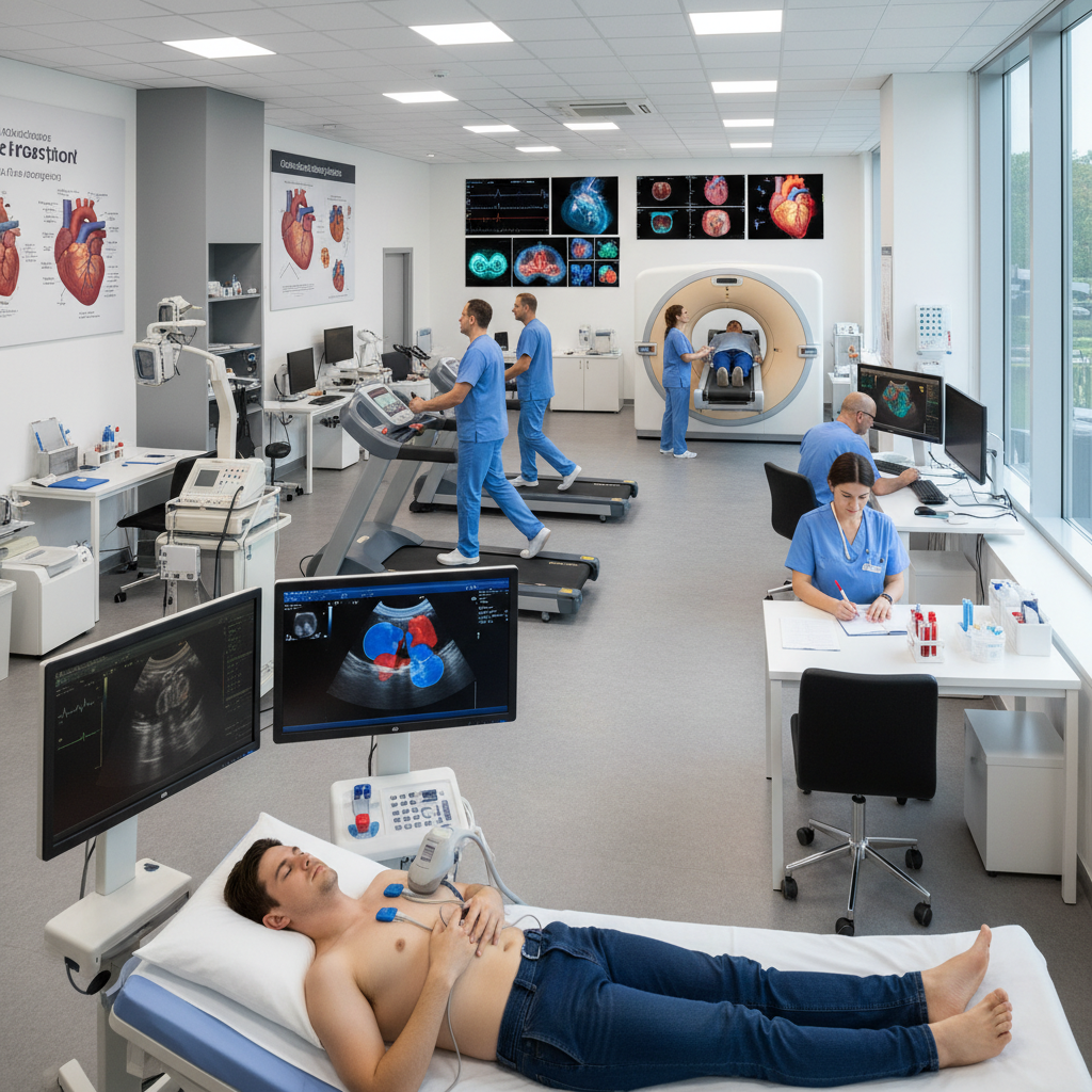 Quá trình chẩn đoán toàn diện trong bệnh tim mạch.