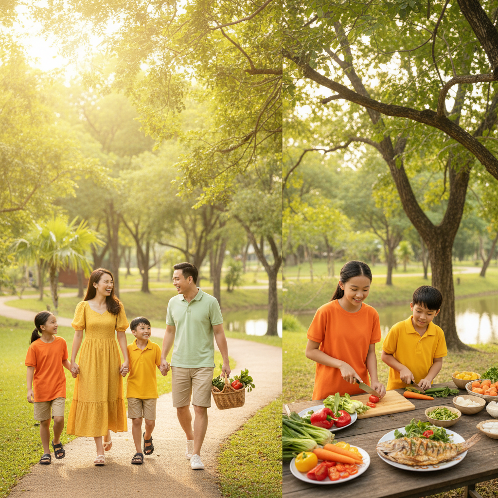 Gia đình Việt Nam cùng nhau thực hiện lối sống lành mạnh để bảo vệ sức khỏe tim mạch