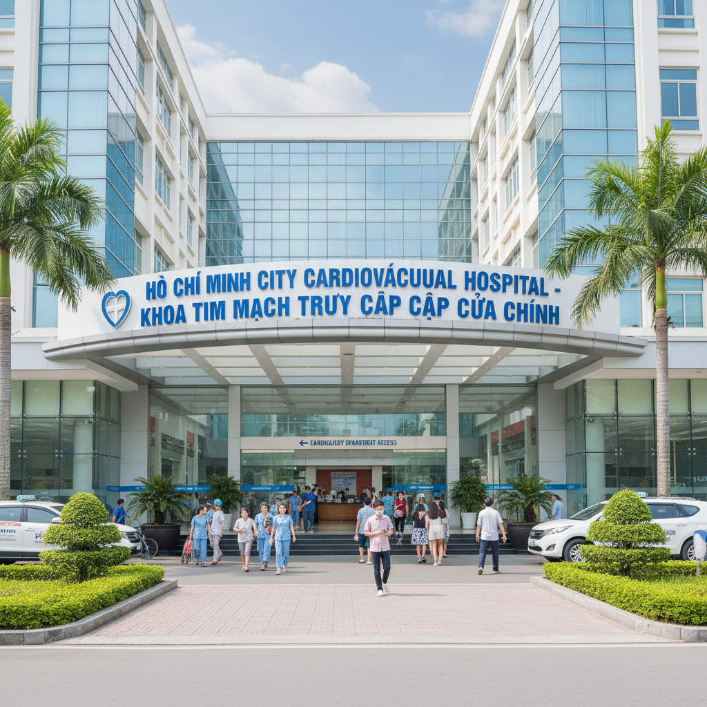 Lối vào bệnh viện tim mạch uy tín tại TP.HCM