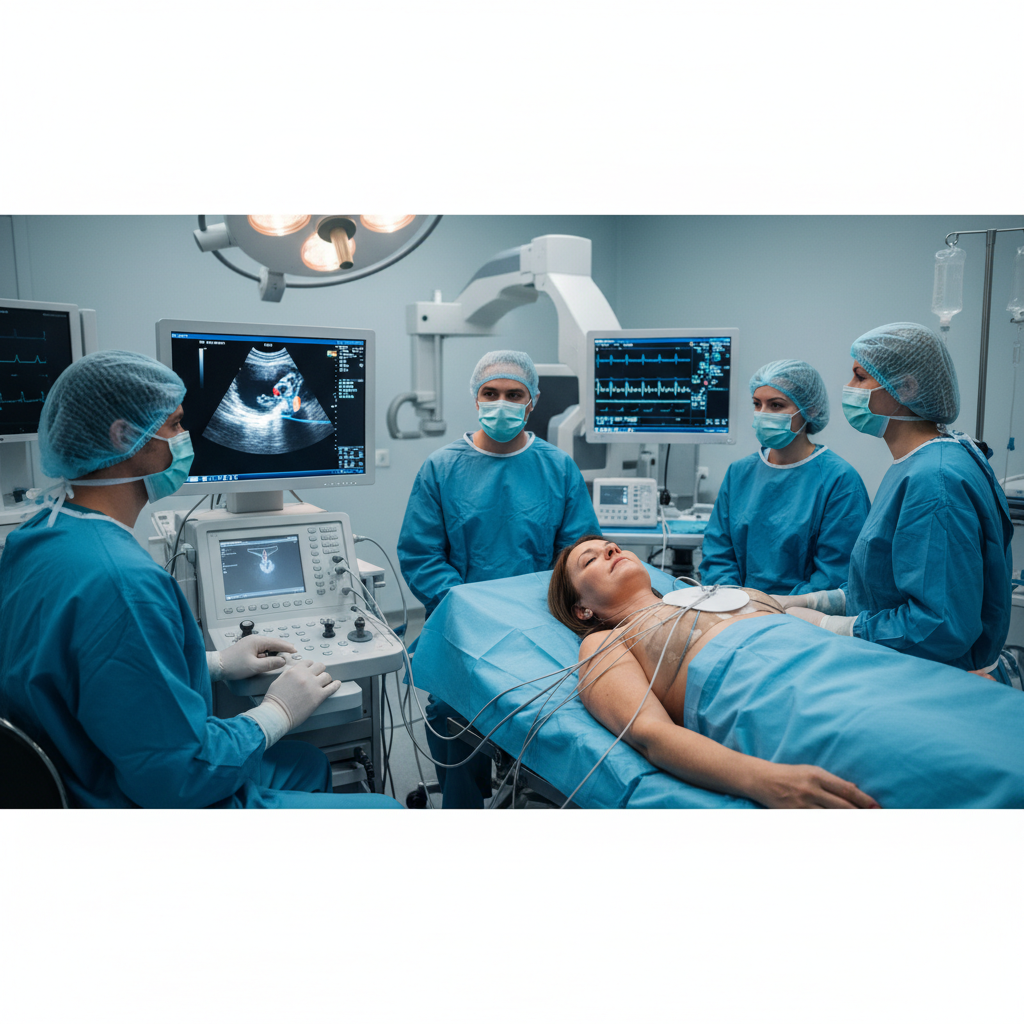 Bệnh nhân đang thực hiện nong van tim hai lá qua da