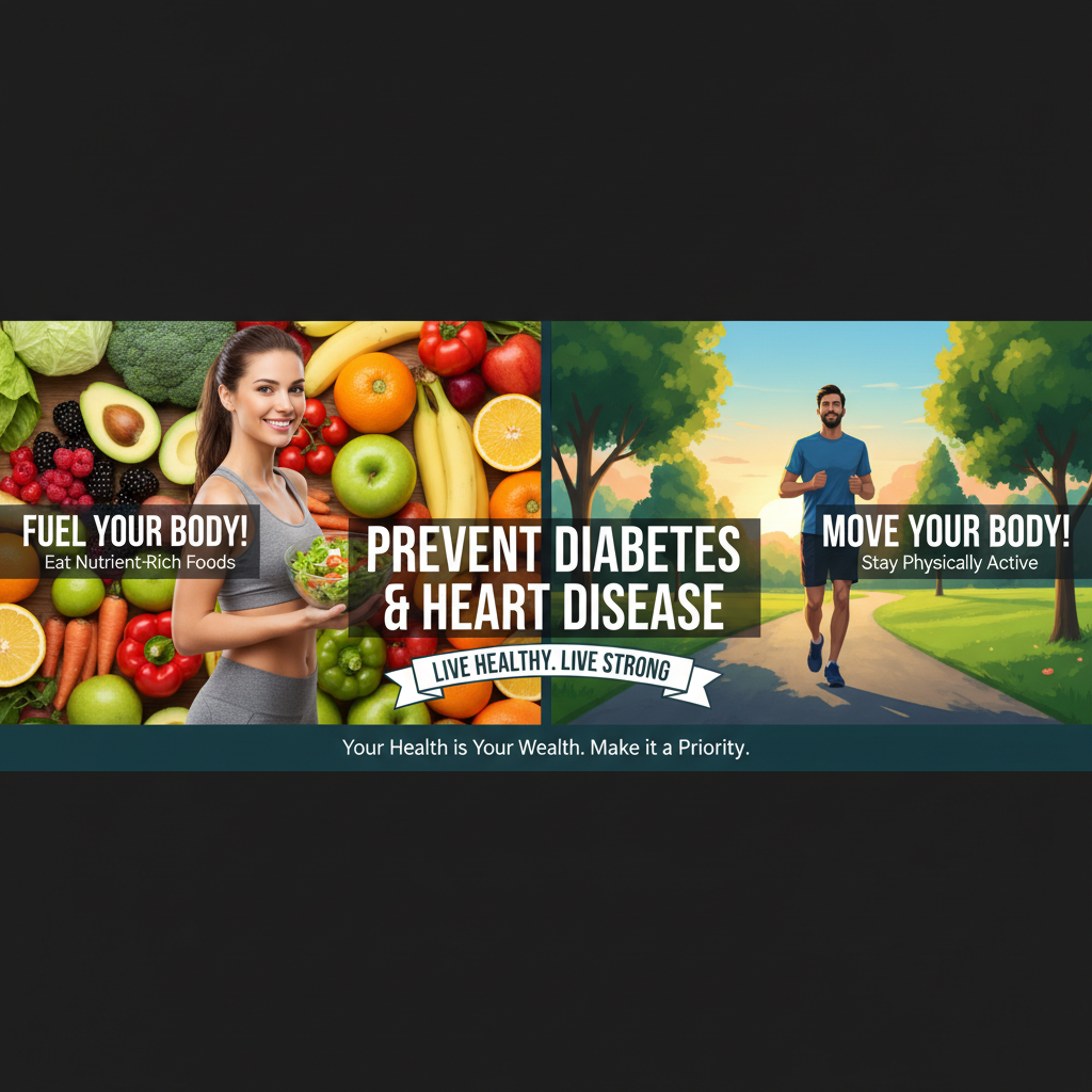 Lối sống lành mạnh giúp phòng ngừa tiểu đường và bệnh tim mạch.