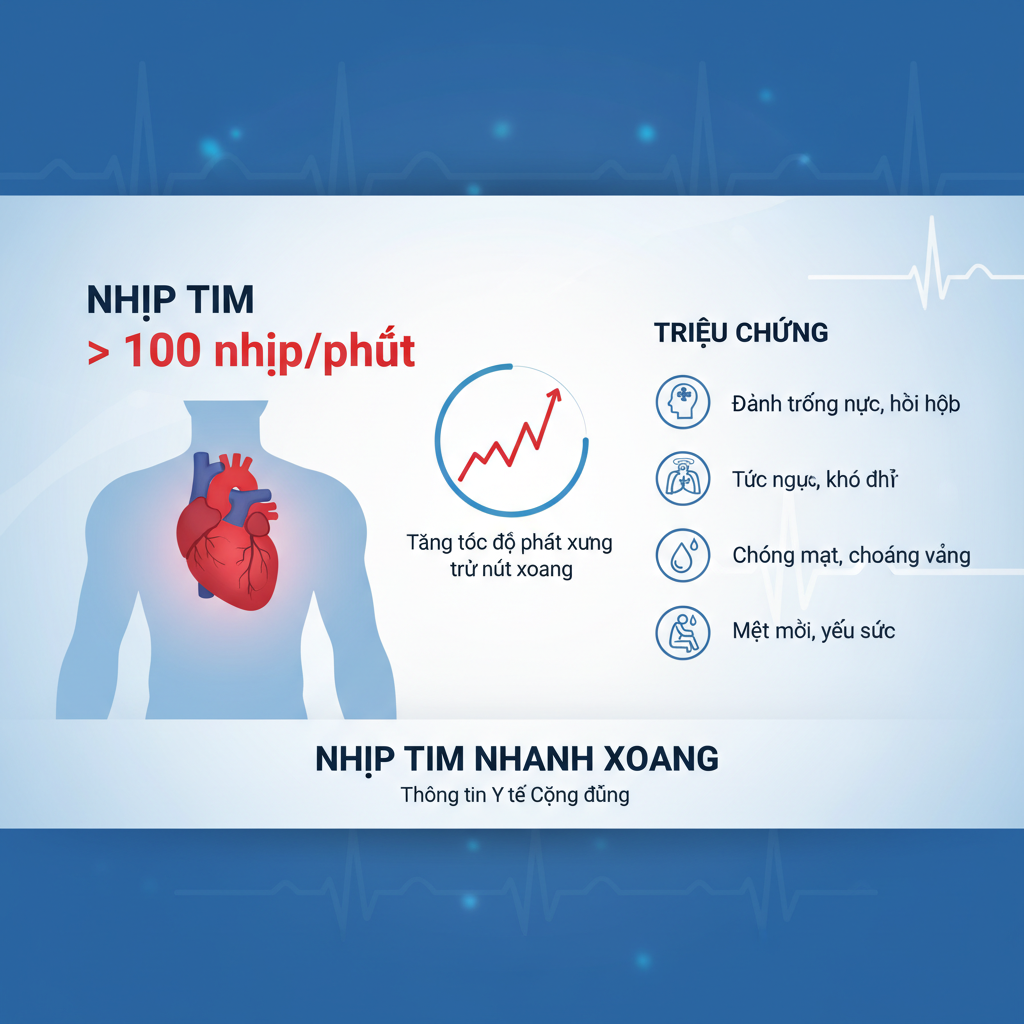 Thông tin về nhịp xoang nhanh và các triệu chứng của nó