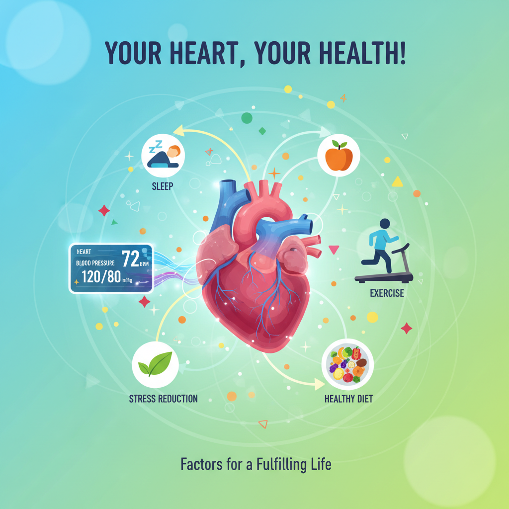 Hình minh họa các yếu tố ảnh hưởng đến cung lượng tim và sức khỏe trái tim