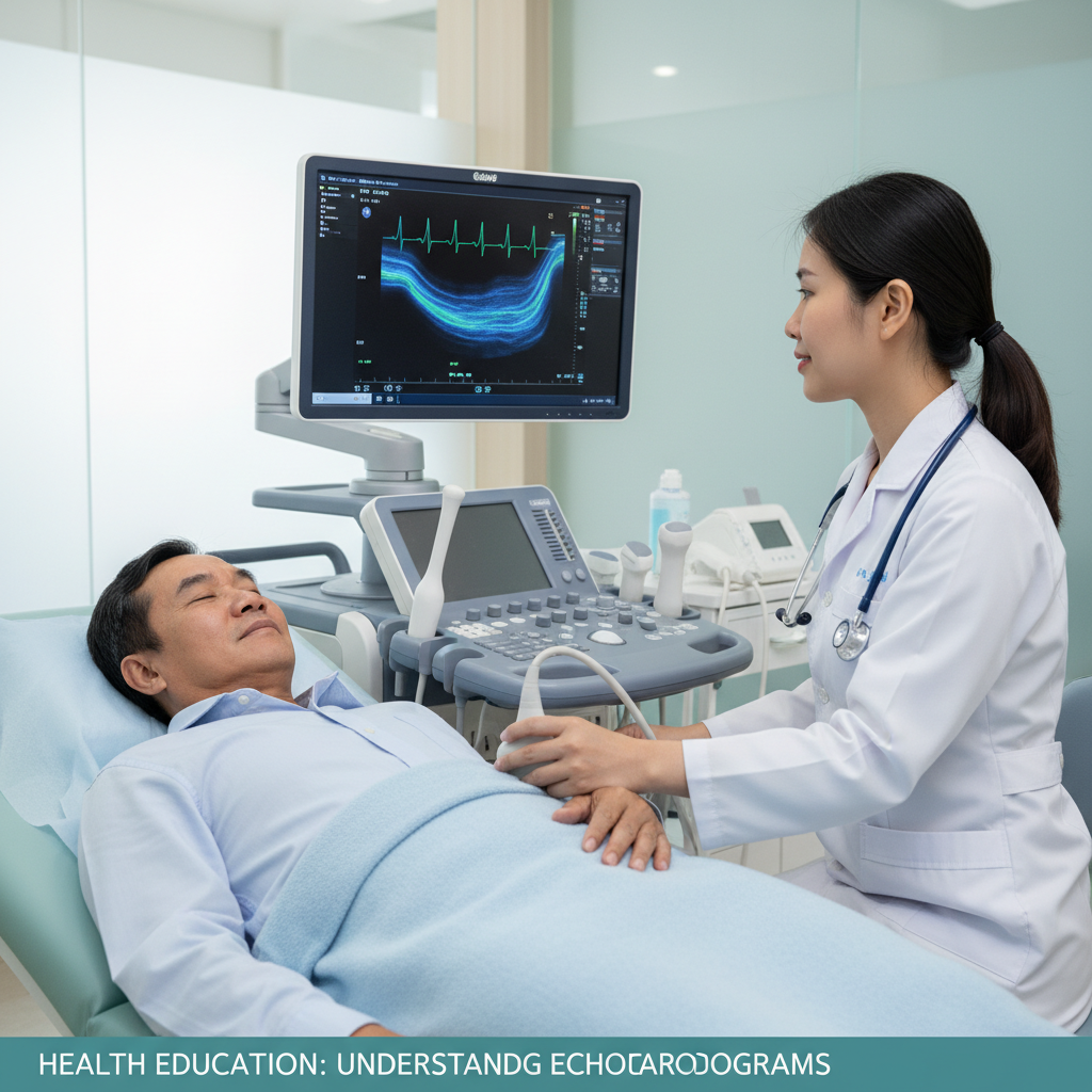 Bác sĩ thực hiện siêu âm tim để kiểm tra tràn dịch màng ngoài tim