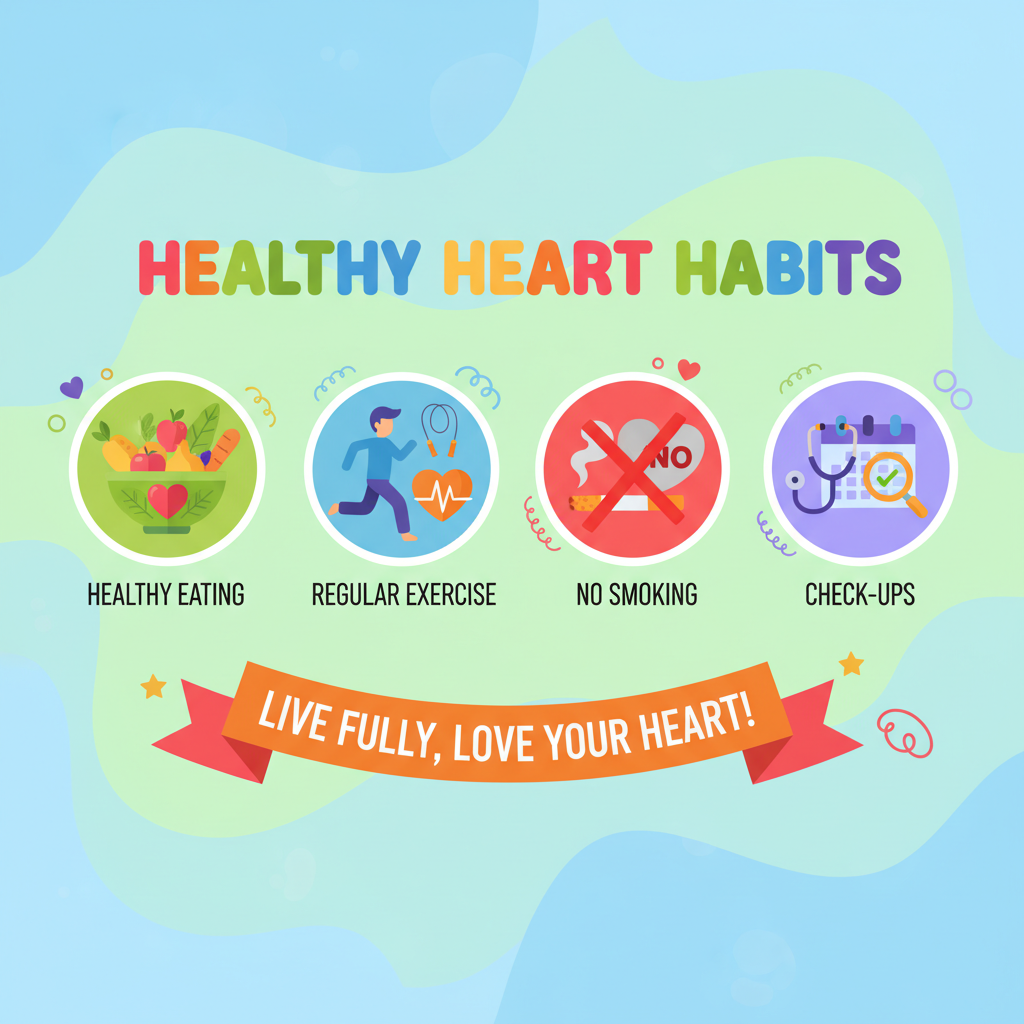 Infographic về các biện pháp phòng ngừa bệnh tim mạch và suy tim